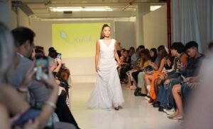 White Wedding Gown with pearl work.